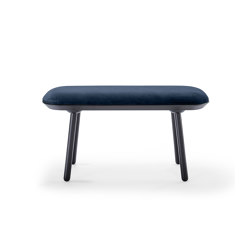 Naïve bench, 100 cm, blue, velour | Panche | EMKO PLACE