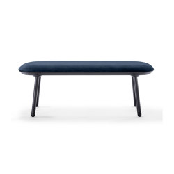 Naïve bench, 140 cm, blue, velour | Benches | EMKO PLACE