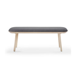 Naïve bench, 140 cm, grey, Kvadrat | Panche | EMKO PLACE