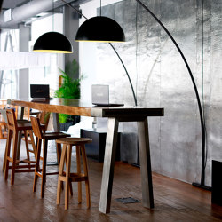 mary's design mood | Bar Table - suar/stainless steel base