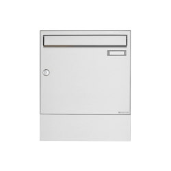 Basic | Edelstahl Aufputz Briefkasten Design BASIC 382A AP mit Zeitungsfach | Mailboxes | Briefkasten Manufaktur