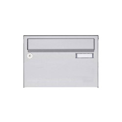 Basic | Edelstahl Aufputz Briefkastenanlage Design BASIC 385 A 220 - Edelstahl V2A geschliffen | Mailboxes | Briefkasten Manufaktur