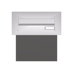Basic | Mauerdurchwurf Briefkasten BASIC 622 - Edelstahl V2A geschliffen - 1 Partei | Mailboxes | Briefkasten Manufaktur