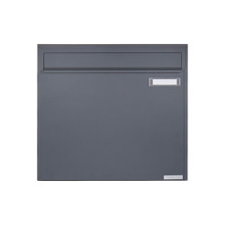 Basic | Zaunbriefkasten Design BASIC 382Z - RAL 7016 anthrazitgrau - Entnahme rückseitig | Mailboxes | Briefkasten Manufaktur