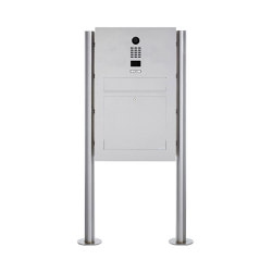 Designer | Edelstahl Standbriefkasten Designer Modell BIG ST-R mit DoorBird Video- Sprechanlage | Briefkästen | Briefkasten Manufaktur