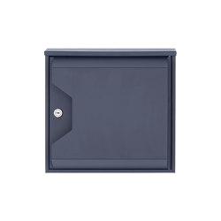 Hesse | Design-Briefkasten HESSE 155-7016 mit Zeitungsfach - RAL 7016 anthrazitgrau | Mailboxes | Briefkasten Manufaktur