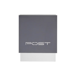 Kästner | Edelstahl Design Briefkasten KÄSTNER mit Zeitungsfach - Design Linie "POST" in Anthrazit | Mailboxes | Briefkasten Manufaktur