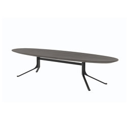Blink Oval Coffee Table - Wood Top | Tables basses | Stellar Works