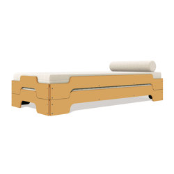 Stacking bed lacquered in standard colours | Beds | Müller small living