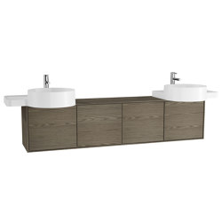 Voyage Washbasin Unit for Double Countertop Washbasin | Armarios lavabo | VitrA Bathrooms