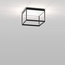 REFLEX² M 200 schwarz | Pyramidenstruktur weiß | Deckenleuchten | serien.lighting