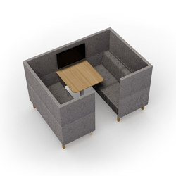 Clark | 4-Pod closed | Sound absorbing furniture | Conceptual