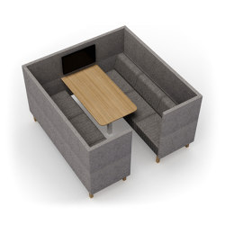 Clark | 6-Pod closed | Sound absorbing furniture | Conceptual