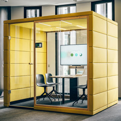 Microoffice Quadrio with AV technology | Room-in-room systems | SilentLab