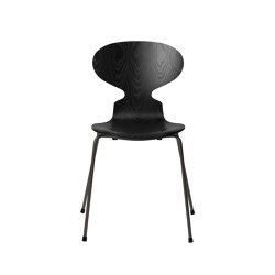 Ant™ | Chair | 3101 | Black coloured ash | Warm graphite base | Stühle | Fritz Hansen