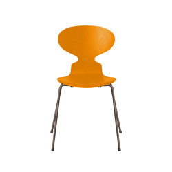 Ant™ | Chair | 3101 | Burnt Yellow coloured ash | Brown bronze base | Stühle | Fritz Hansen