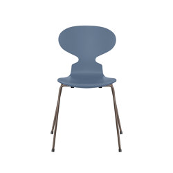 Ant™ | Chair | 3101 | Dusk blue lacquered  | Brown bronze base | Sedie | Fritz Hansen