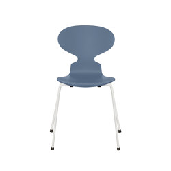 Ant™ | Chair | 3101 | Dusk blue lacquered | White base | Chairs | Fritz Hansen