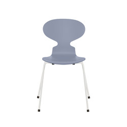 Ant™ | Chair | 3101 | Lavender blue lacquered | White base | Chaises | Fritz Hansen