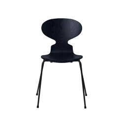 Ant™ | Chair | 3101 | Midnight blue coloured ash | Black base | Chaises | Fritz Hansen