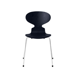 Ant™ | Chair | 3101 | Midnight blue coloured ash | Chrome base | Chairs | Fritz Hansen