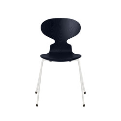 Ant™ | Chair | 3101 | Midnight blue coloured ash | White base | Sillas | Fritz Hansen