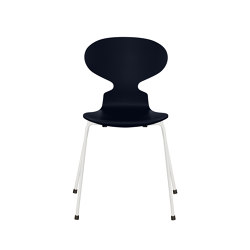 Ant™ | Chair | 3101 | Midnight blue lacquered | White base | Sedie | Fritz Hansen
