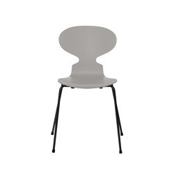 Ant™ | Chair | 3101 | Nine grey lacquered | Black base | Chaises | Fritz Hansen