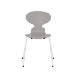 Ant™ | Chair | 3101 | Nine grey lacquered | White base | Sedie | Fritz Hansen