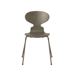 Ant™ | Chair | 3101 | Olive green coloured ash | Brown bronze base | Chaises | Fritz Hansen