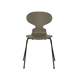Ant™ | Chair | 3101 | Olive green lacquered | Black base | Chaises | Fritz Hansen
