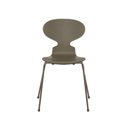 Ant™ | Chair | 3101 | Olive green lacquered  | Brown bronze base | Stühle | Fritz Hansen
