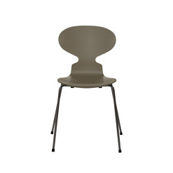 Ant™ | Chair | 3101 | Olive green lacquered | Warm graphite base | Sillas | Fritz Hansen
