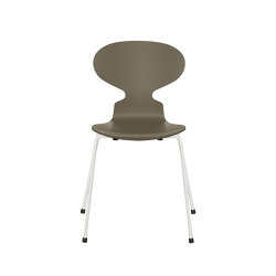 Ant™ | Chair | 3101 | Olive green lacquered | White base | Sedie | Fritz Hansen