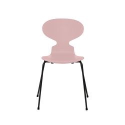Ant™ | Chair | 3101 | Pale rose lacquered | Black base | Stühle | Fritz Hansen
