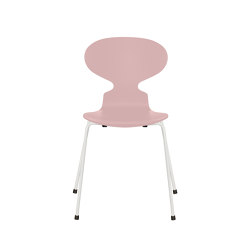Ant™ | Chair | 3101 | Pale rose lacquered | White base | Sillas | Fritz Hansen