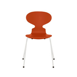 Ant™ | Chair | 3101 | Paradise orange lacquered | White base | Chairs | Fritz Hansen