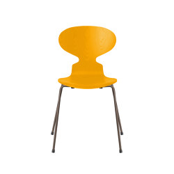 Ant™ | Chair | 3101 | True yellow coloured ash | Brown bronze base | Sillas | Fritz Hansen