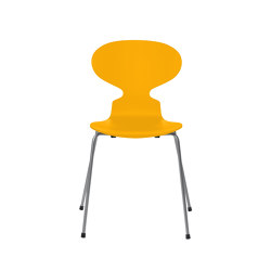 Ant™ | Chair | 3101 | True yellow lacquered | Silver grey base | Chaises | Fritz Hansen