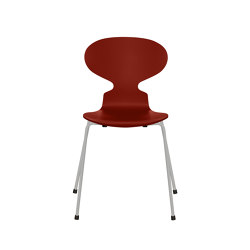Ant™ | Chair | 3101 | Venetian red lacquered | Nine grey base | Sillas | Fritz Hansen