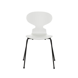 Ant™ | Chair | 3101 | White lacquered | Black base | Chairs | Fritz Hansen