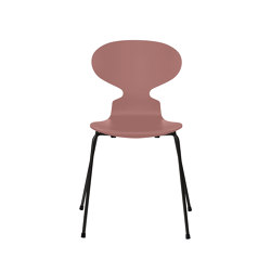 Ant™ | Chair | 3101 | Wild rose lacquered | Black base | Sedie | Fritz Hansen