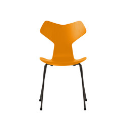 Grand Prix™ | Chair | 3130 | Burnt yellow coloured ash | Black base | Chaises | Fritz Hansen