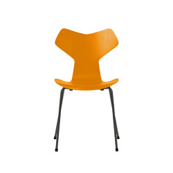 Grand Prix™ | Chair | 3130 | Burnt yellow coloured ash | Warm graphite base | Sedie | Fritz Hansen