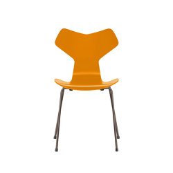 Grand Prix™ | Chair | 3130 | Burnt yellow lacquered | Brown bronze base | Chairs | Fritz Hansen