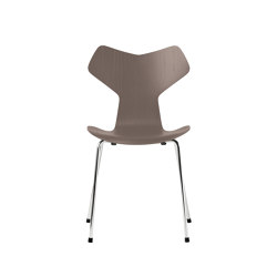 Grand Prix™ | Chair | 3130 | Deep clay coloured ash | Chrome base | Sedie | Fritz Hansen