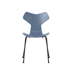 Grand Prix™ | Chair | 3130 | Dusk blue coloured ash | Black base | Stühle | Fritz Hansen