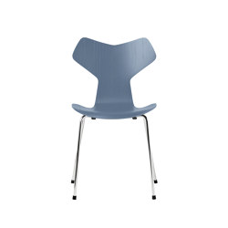 Grand Prix™ | Chair | 3130 | Dusk blue coloured ash | Chrome base | Sillas | Fritz Hansen