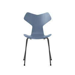 Grand Prix™ | Chair | 3130 | Dusk blue coloured ash | Warm graphite base | Chairs | Fritz Hansen
