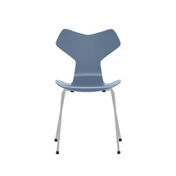 Grand Prix™ | Chair | 3130 | Dusk blue lacquered | Nine grey base | Chaises | Fritz Hansen